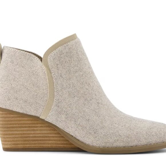 TOMS Kaia Wedge Bootie 'Natural Shimmer' (Women) - Picture 4 of 6